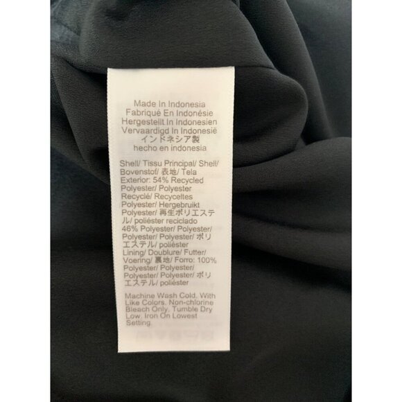 J.Crew Womens Black Long Sleeve Blouse XS Polyester & Recycled Polyester - Picture 6 of 7